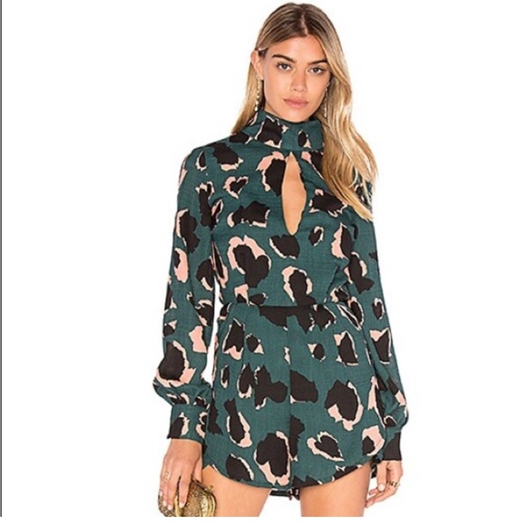 Elliatt women’s long sleep leopard romper - Picture 1 of 4